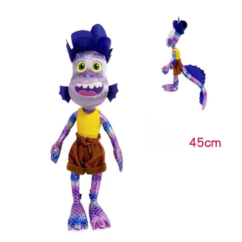 Disney Pixar Movie Luca Alberto Sea Monster Plush Toy 18-45cm Cartoon Cat Purple Girl Stuffed Toys Christmas Gifts for Children