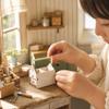 Miniature Toolbox with Front Drawer Lightweight Dollhouse Furniture High Quality