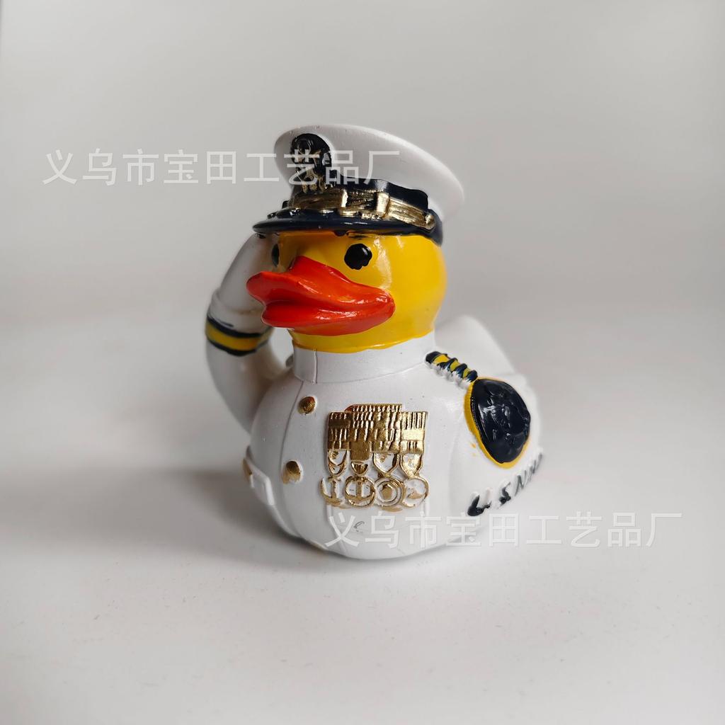 Neue Veteranen-Tribut-Ente Kreative Heimharzstatue Ornament