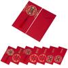 Zodiac 6pcs Chinese Tiger New Year Cny Ang Pao Gold Angpow Red Packet Money Pack