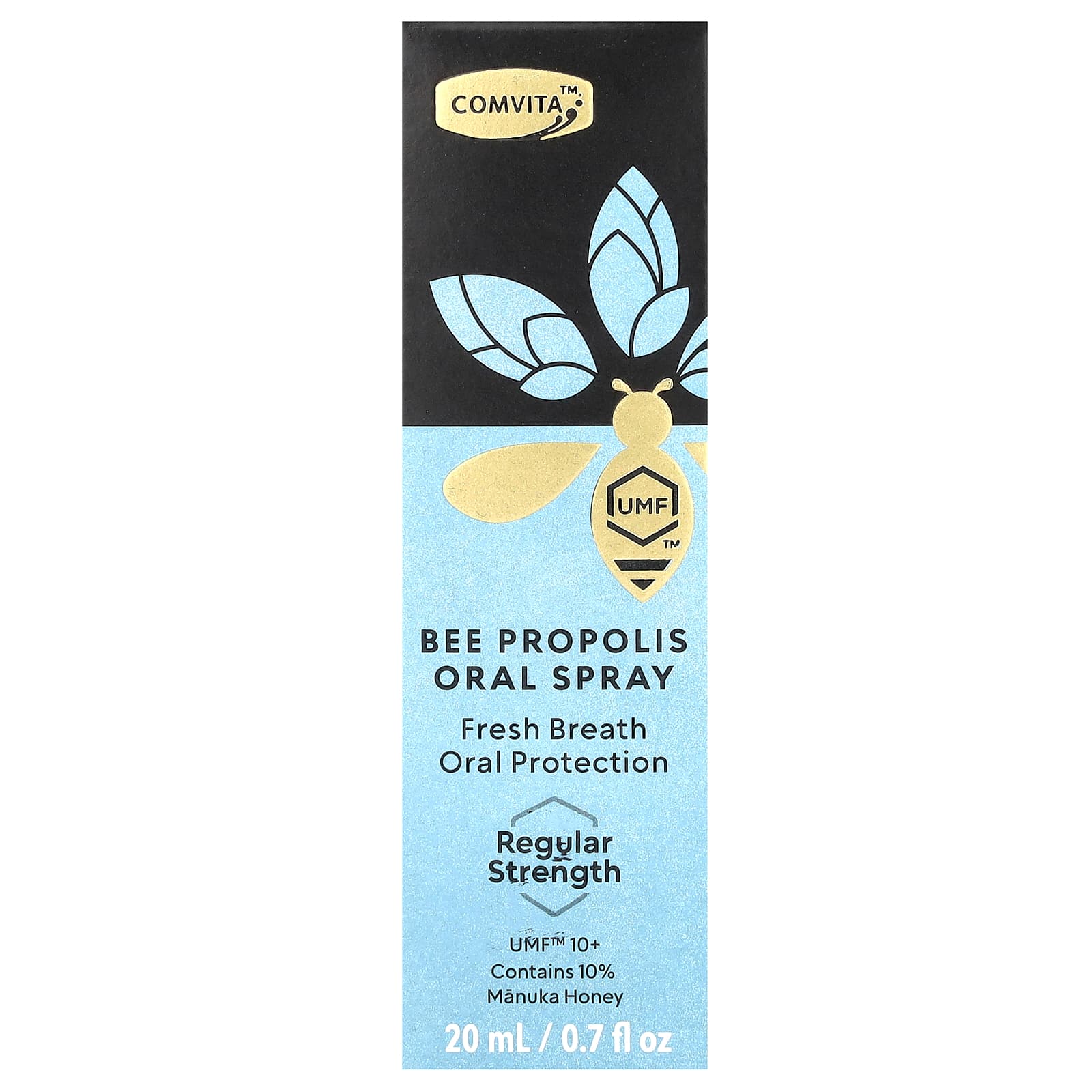 

Comvita, Bee Propolis Oral Spray, Regular Strength, UMF 10+, 0.7 fl oz (20 ml)