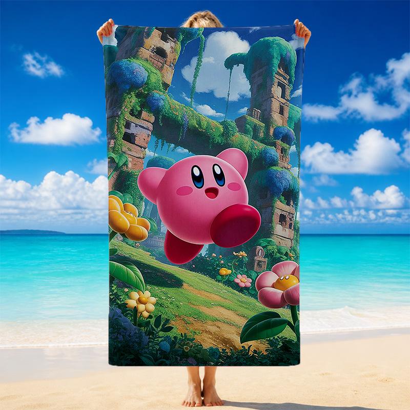 Kirby Quick Dry Microfiber Beach Towel Soft Absorbent Sand Resistant Towel For Beach Pool Travel Summer