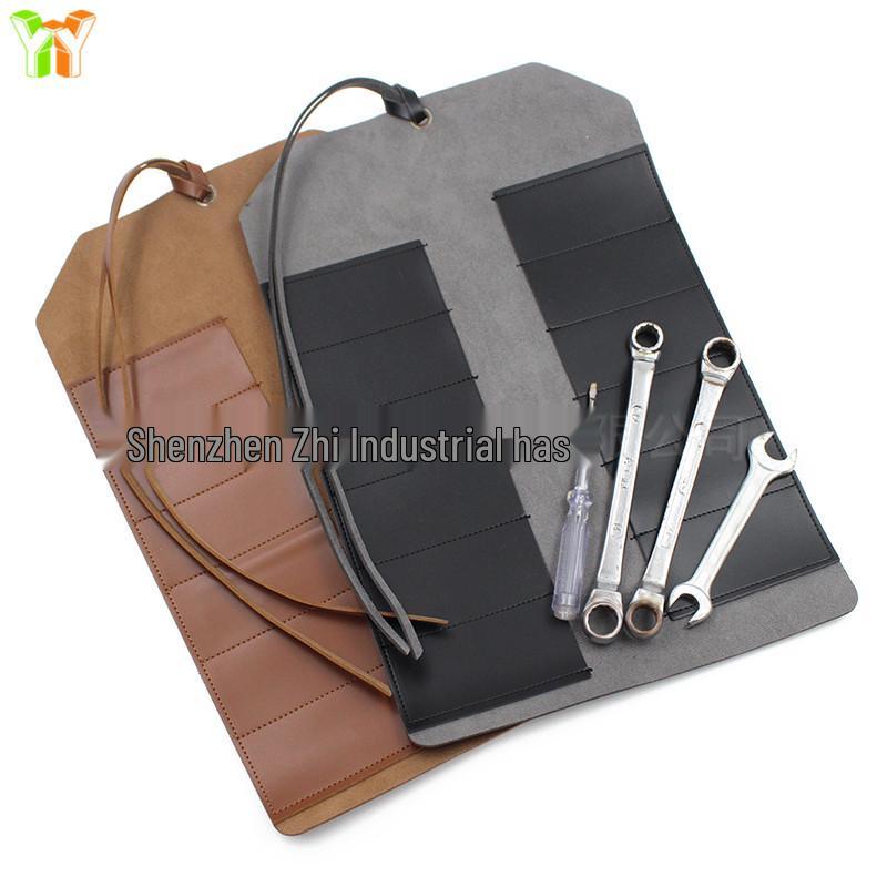 Leather Tool Roll Bag for Automotive Repair Tools