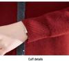 Mom's New Plus Velvet Sweater: Faux Two-Piece Knit for Middle-Aged & Elderly Women