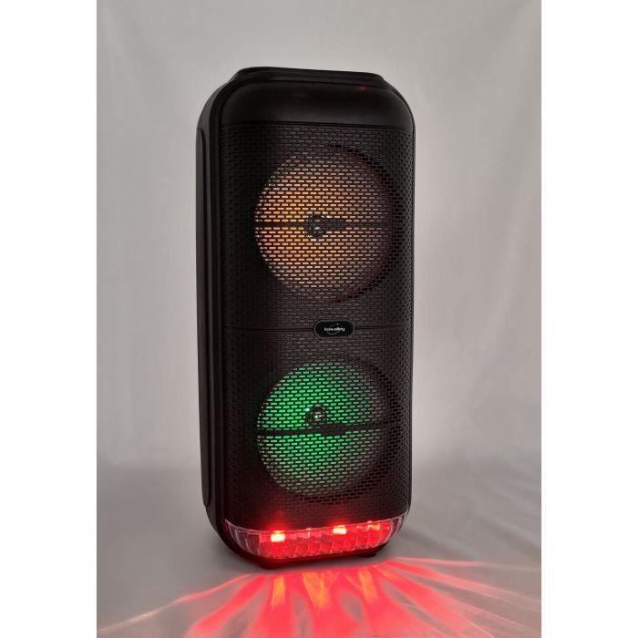 Luminous Karaoke Speaker - INOVALLEY - KA22-BTH - Bluetooth V5.0 - 49 Cm - 500 W - Black
