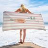 1pc Oversized Italian Pink Aperol Spritz Beach Towel - Super Soft & Highly Absorbent, Quick-Dry Durable for Summer Seaside