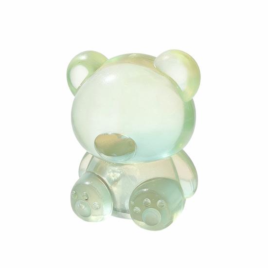 1/4Pcs Mini Clear Bear Squeeze Relief Sitting Bear Toy Stress Sensory Toy Anxiety Relieving Sugar Stress чистый/зелёный
