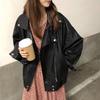 2025 Autumn & Winter Women's Loose Chic Korean Leather Jacket