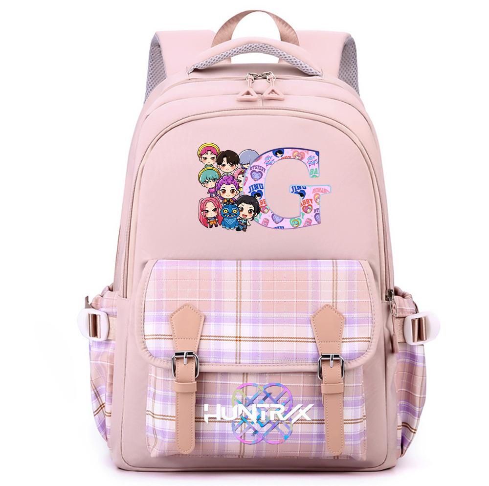 26 Liter Angielski K-Pop Nadrukowany Plecak o Dużej Pojemności dla Nastolatków Uczennic Uczniów Torba Szkolna Torba na Książki Damska Wodoodporna Torba Podróżna Mochila Prezent dla Dziecka