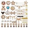 Gold Socks Charm Brooch: Shiny Jewelry Pin and Safety Pin for Sock Accessories