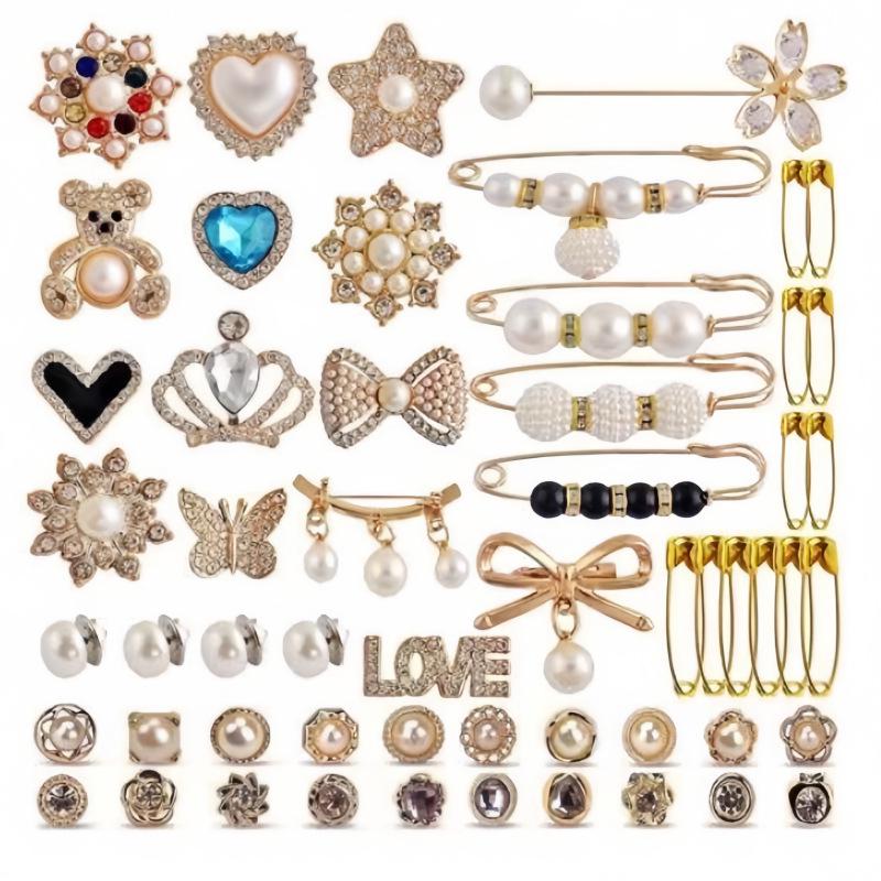 Gold Socks Charm Brooch: Shiny Jewelry Pin and Safety Pin for Sock Accessories