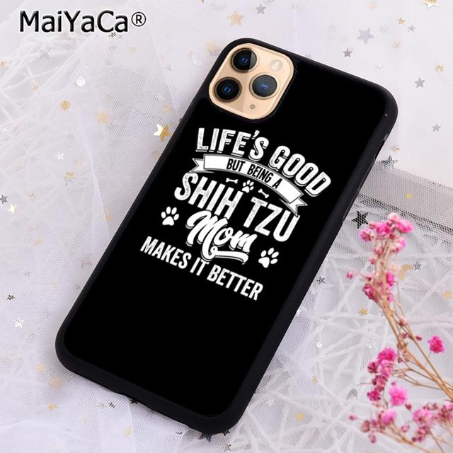 

Cartoon Shih Tzu Dog Mom Phone Case For iPhone 17 Air 16 pro max 15 14 plus 12 13 Shell Cover coque iPhone 15pro max