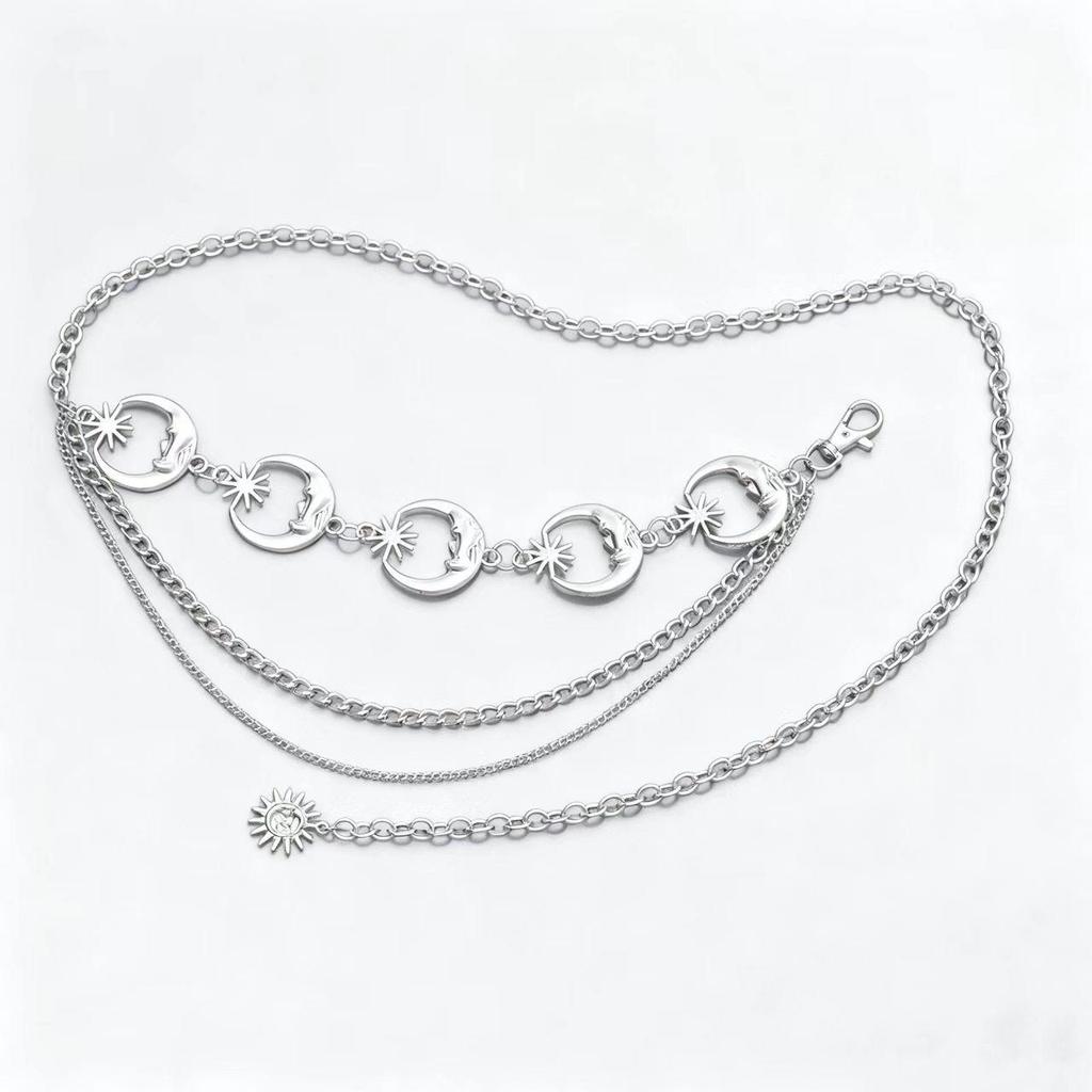 Cross Atmosphere Metal Pendant Waist Chain - Trendy Women's Fashion Accessory Body Chain