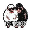 Cartoon Fluffy Sheep Enamel Pin Funny Pun Friendsheep Astronaut Spacesheep Susheep Brooch Lapel Badge Jewelry Gifts for Friends