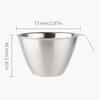 Watchget Espresso Shot 2 Measuring Cup with Graduated Measuring Cup, 304 Stainless Steel, Integrated Handle and Cup, 3060ml