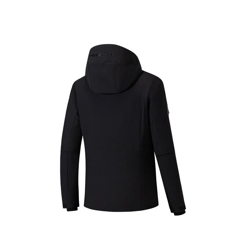 Anta Simple Casual Versatile Letter Hooded Zipper Down Jacket Women outerwear 162540903-3