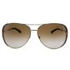 Michael Kors Chelsea Mk 5004 1014t5 Womens Aviator Sunglasses Gold