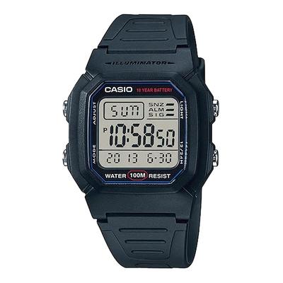 Men's Standard Digital Watch W-800H-1AV Black, Overseas Model, Parallel Import