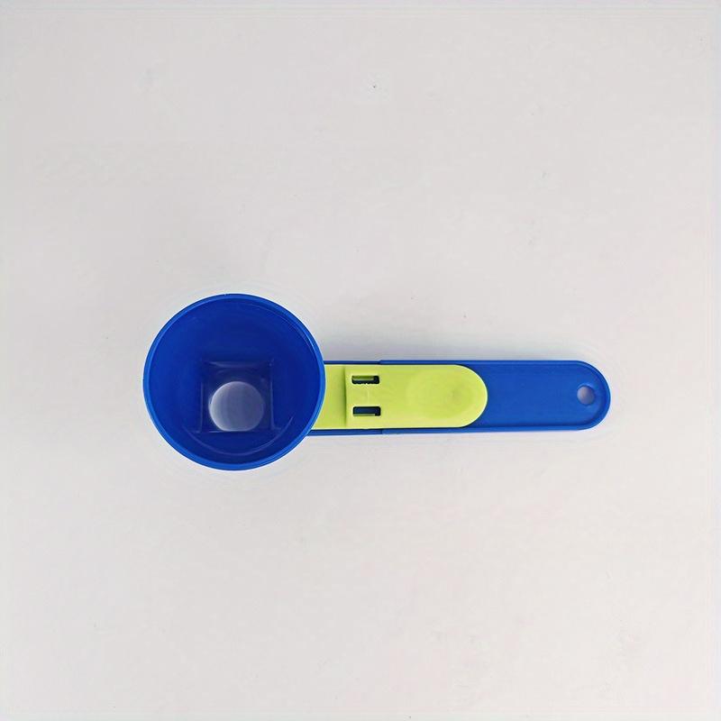 

Sliding measuring cup 2-in-1 measuring cup and multifunctional funnel, measuring spoon, splash proof, durable ABS resin синий