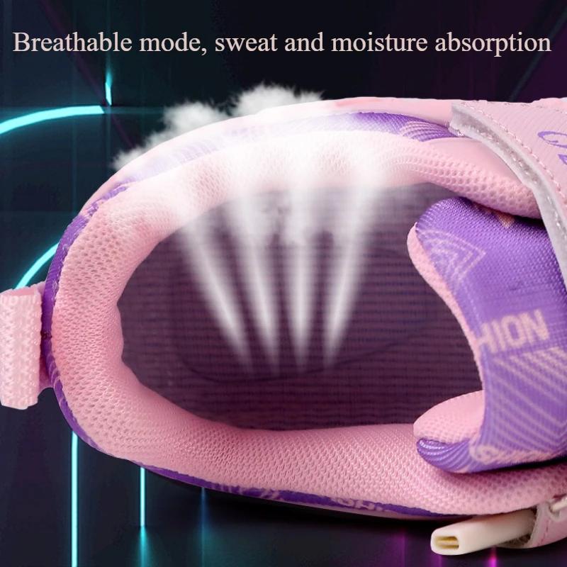 LED Renn-Rollschuhschuhe mit 4 Rädern Kinder-Rollschuhschuhe Speed Sneaker Schuhe für Mädchen Sneaker mit Rädern