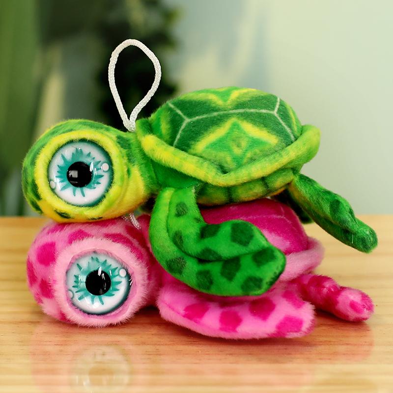 Hot Realistic Tortoise Plush Toys Sea Turtle Soft Cute Keychain Animal Doll Stuffed Keyring Car Bag Pendant Children Gift