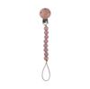 Beech Wood Chew Silicone Bead Pacifier Clips Dummy Chain Holder Newborn Soother Chains Nipple Holder Baby Teething Toys Gifts