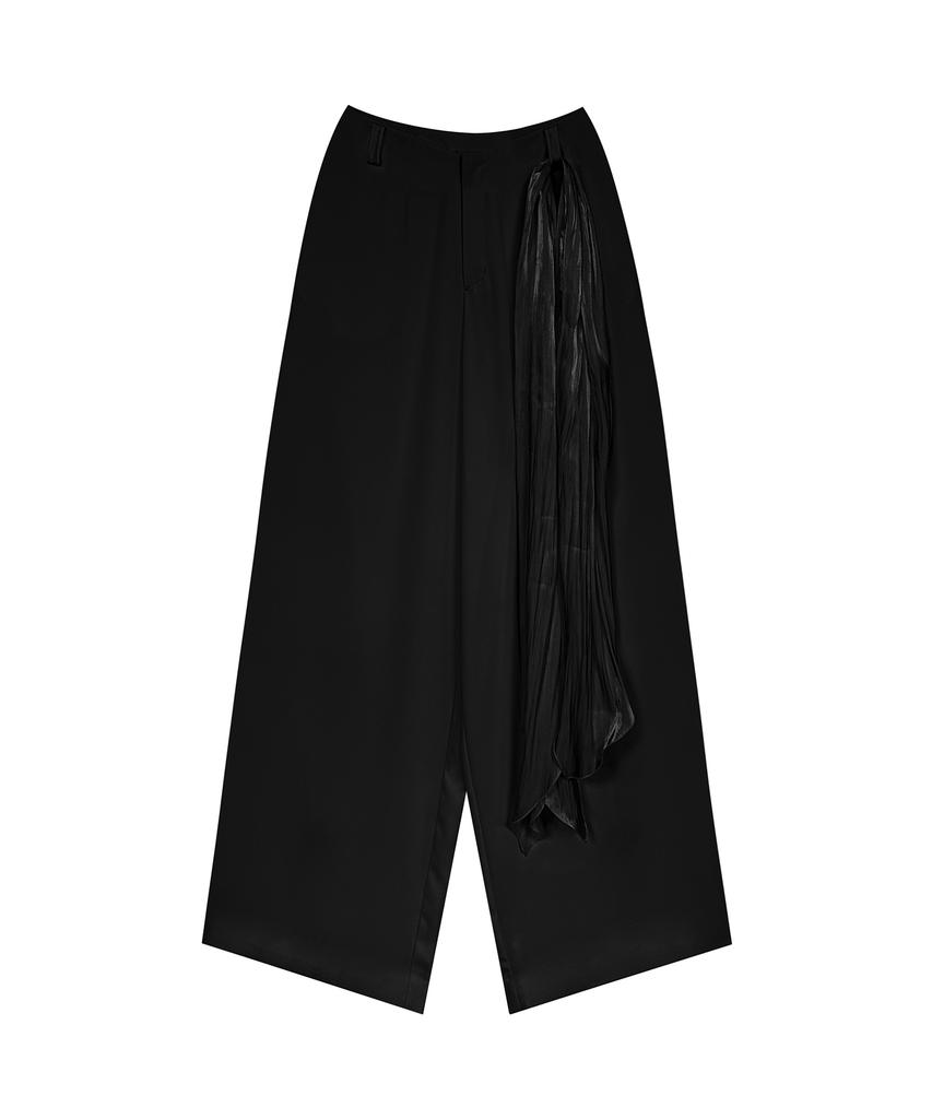 Teulimingbeodeu Scarf Wrapped Pants [Black]