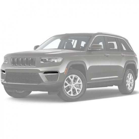 2X Blackened Front Fog Light Lamp Guard Cover Trim for Jeep Grand Cherokee 2024+