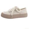 Thick soled canvas shoes for women in spring new height increasing versatile casual simple comfortable women's sports shoes