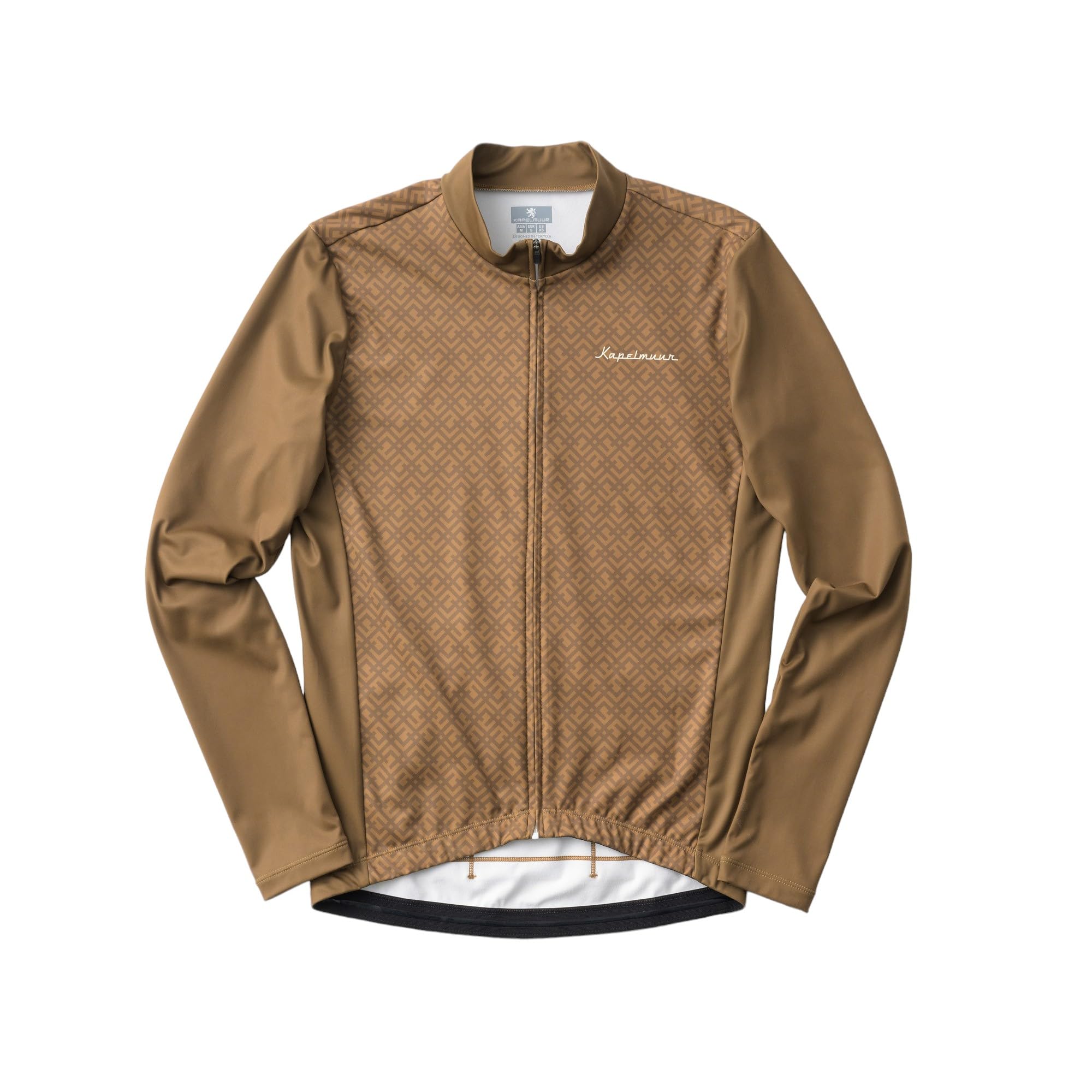 

Kapelmuur Cycling Jersey Warm Chevron Size M Autumn/Winter (10°C-15°C), Jersey, Brown,
