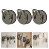 3Pieces Suction Cup Clip Portable Accessory for Secure Hanging in Bathrooms and Kitchens Clear Designs Hook Holders