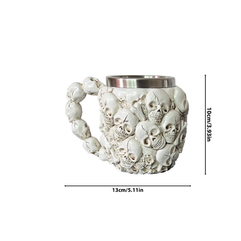 Cupa de cafea Craniu Retro Halloween Articol de decor pentru casă Cană Cavaler în picioare Cadou