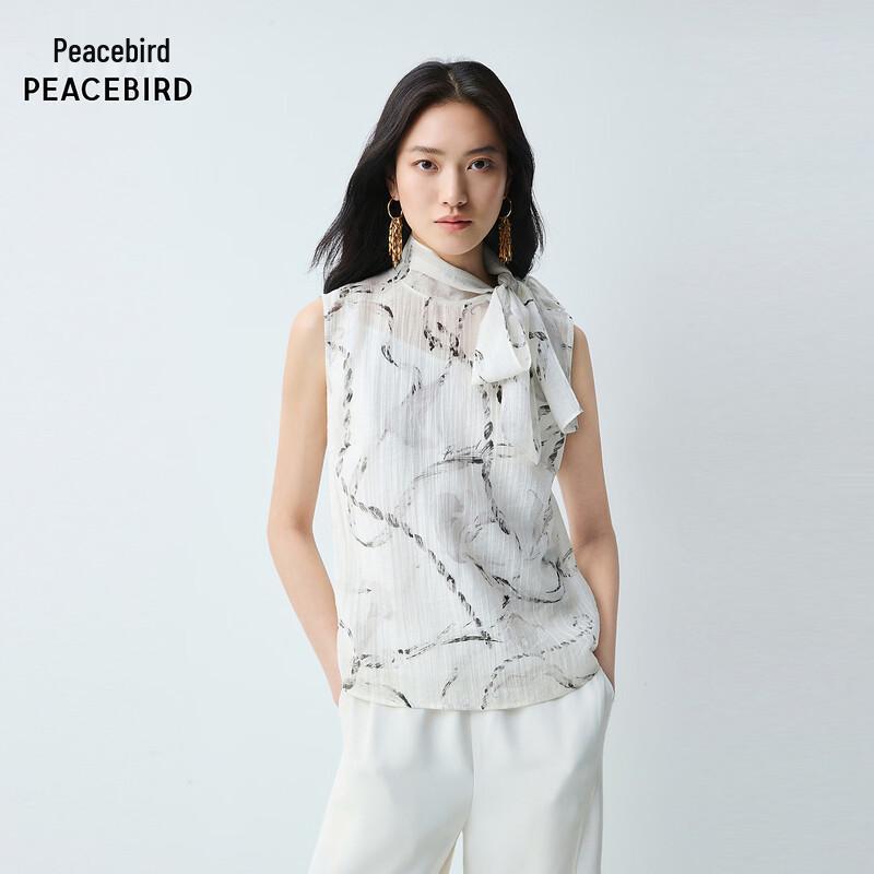 Peacebird Women's Tie-Neck Blend Top