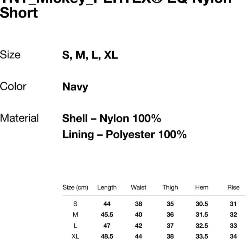 Thisisneverthat Navy Tnt Mickey Pertex Eq Nylon Short