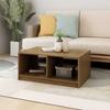 Coffee Table Honey Brown 75 X 50 X 33.5 Cm Solid Pine Wood