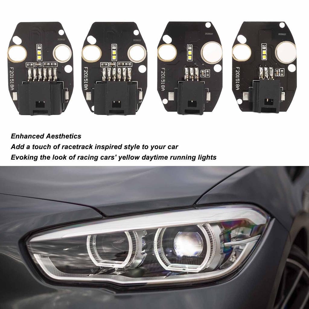 Yellow Car DRL LED Modules Set for 1 Series F20 F21 LCI Adaptive LED Headlight 2016 to 2019  Yellow DRL Led Modules
