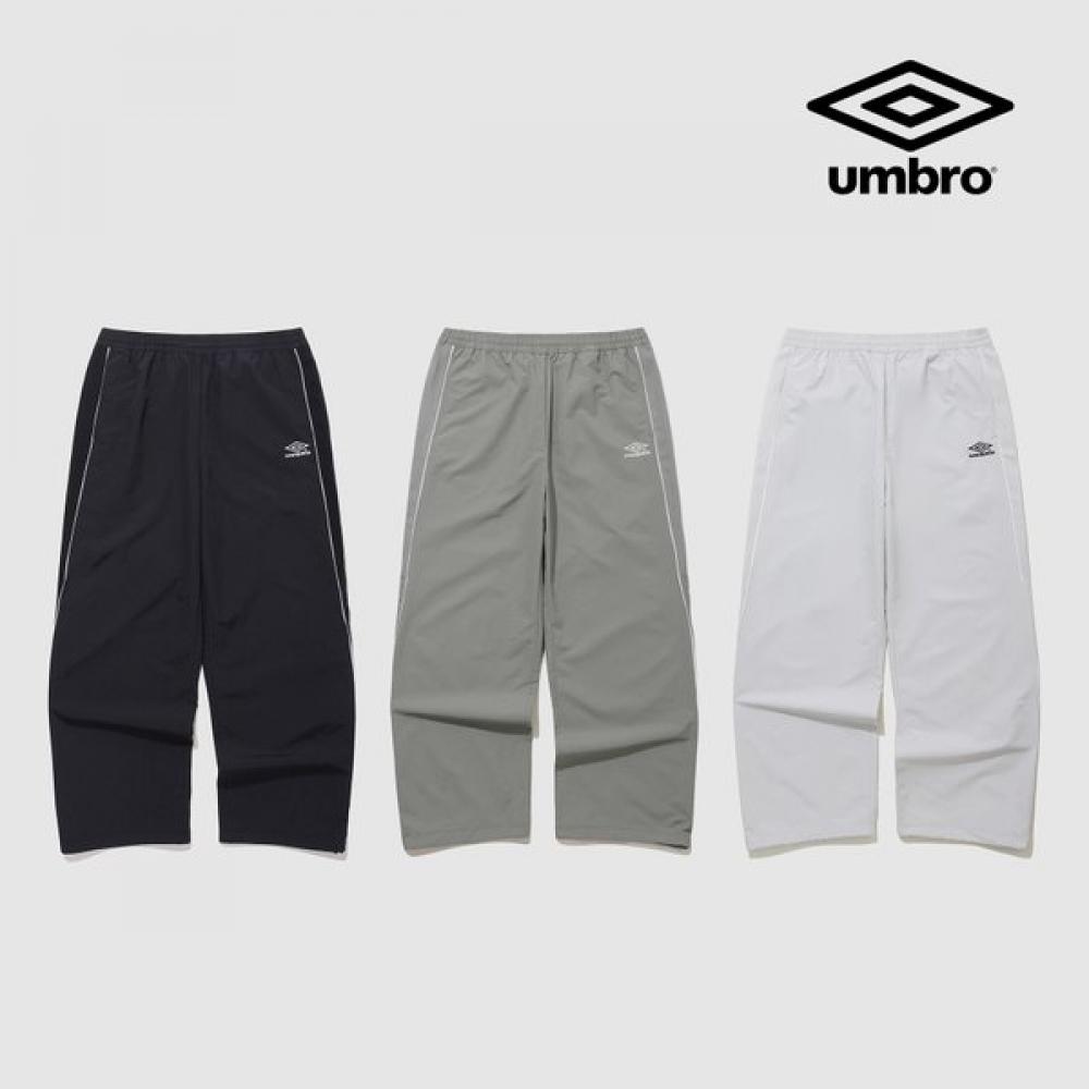 Umbro Unisex Engineered Woven Wide   Jogger Pants Uq121cpt23wgr gray khaki/70(27~28)