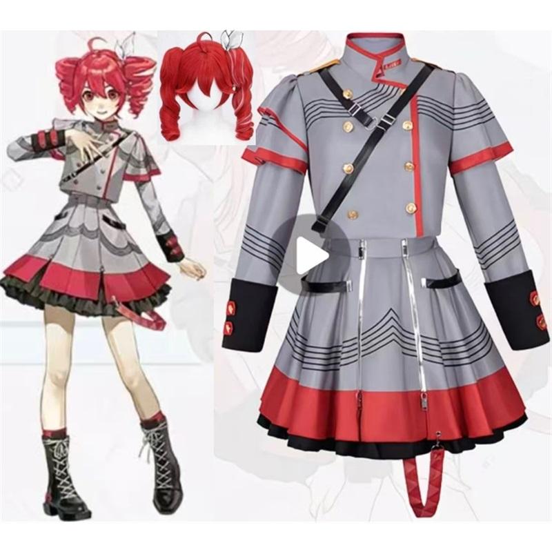 Kasane Teto Cosplay Costume Adult Carnival Uniform Halloween Party Costumes Masquerade Anime Women Game
