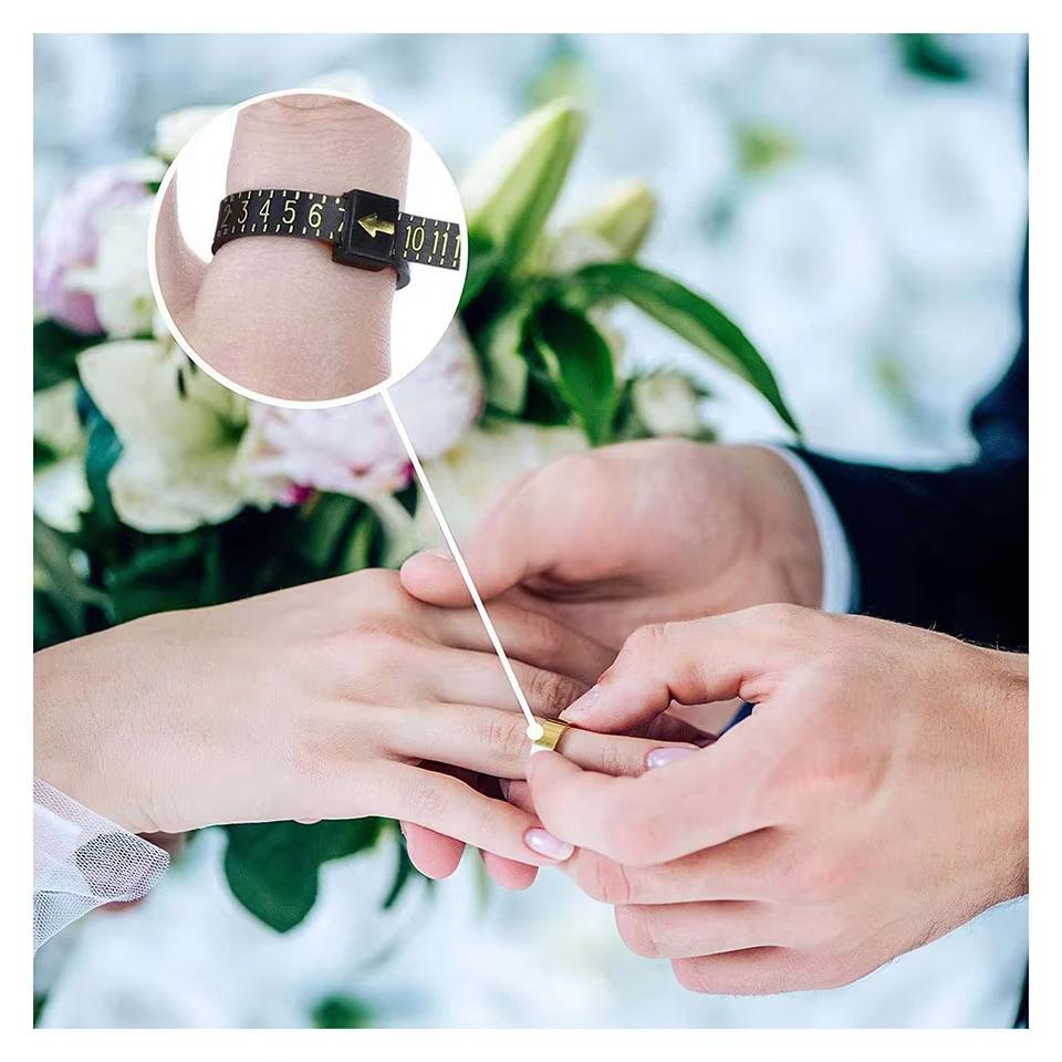 1-17 US Size Ring Sizer Measuring Set Reusable Finger Size Gauge Measure Tool Jewelry Sizing Tools for Wedding