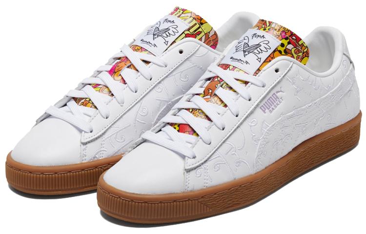 Romero Britto X Puma Basket 'Embroidered - White Gum'
