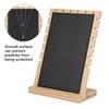 Wood Necklace Bracelet Pendant Jewelry Organizer Display Holder Stand Rack(Black)
