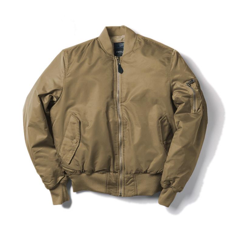 Normanlong MA1 Militär-Pilotenjacke: Herren Klassische Verdickte Herbst-Winter Air Force Baseball Oberbekleidung