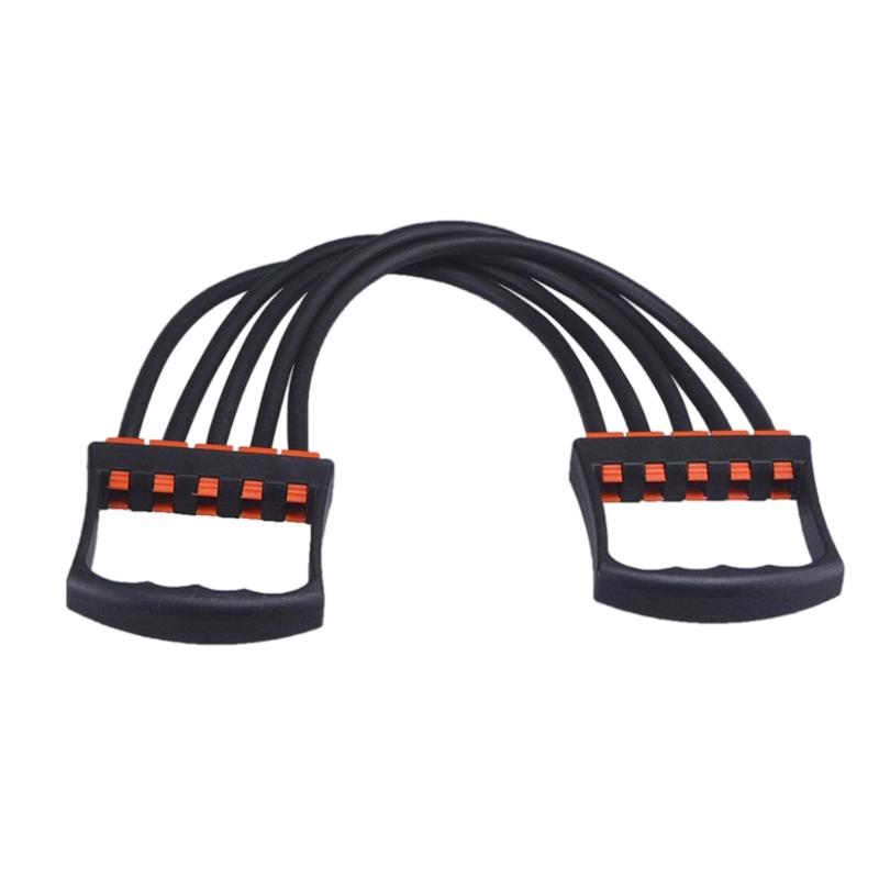 Chest Arm Expander Chest Expander Fitness Adjustable 5 Tube Chest Expander Muscle Pull Exerciser Chest Expander Puller