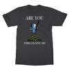 Unisex Shirt Cotton Oversize Large Size Are You Threatening Me Funny Cartoon Halloween Men Reprint T-Shirt