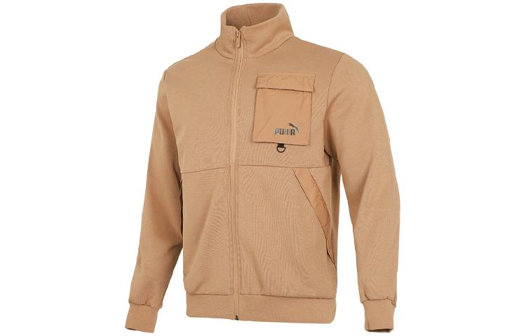 PUMA Jackets Unisex Khaki Stand Collar Moderate Other 537033-63 M