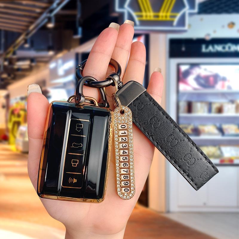 Premium Key Case for Tank 300/500 Cyber 22 Model with New TANK Logo - High-End Protective Shell & Buckle Bag