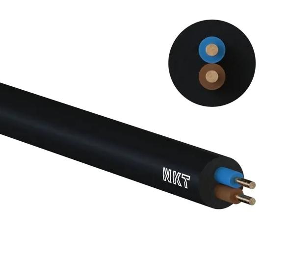 YKY 2x2.5 0.6/1kV power cable to ground NKT 112271071D1000