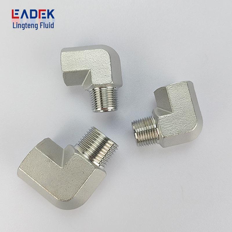 304 Stainless Steel 90° Male-Female Thread Hex Elbow Pipe Fitting