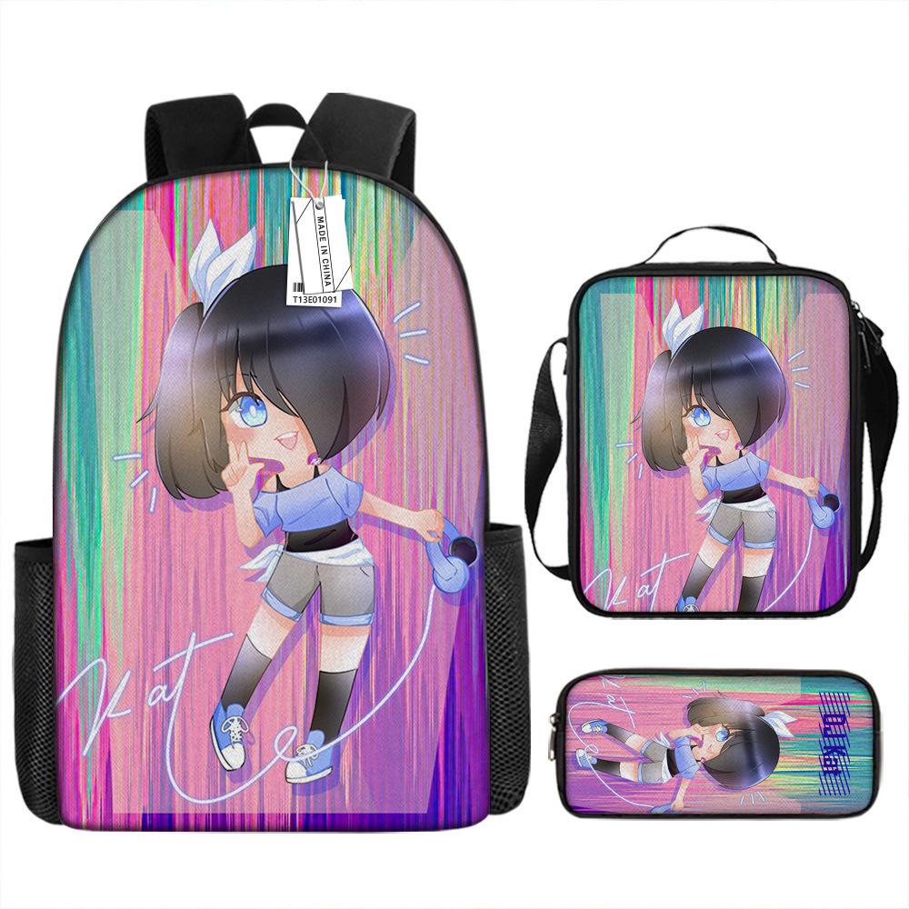 Luxury Novelty Peculiar Cool Anime Cartoon 3D Print 3pcs/Set pupil School Bags Laptop Daypack Backpack Lunch bag Pencil Case