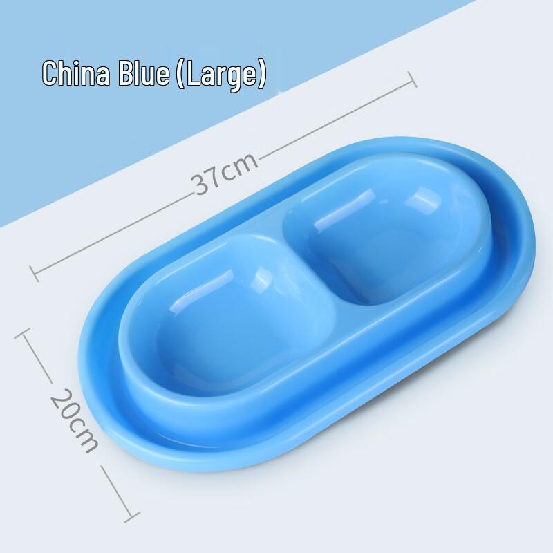 Qio Large Anti-Ant Double Pet Feeding Bowls (2-Pack)